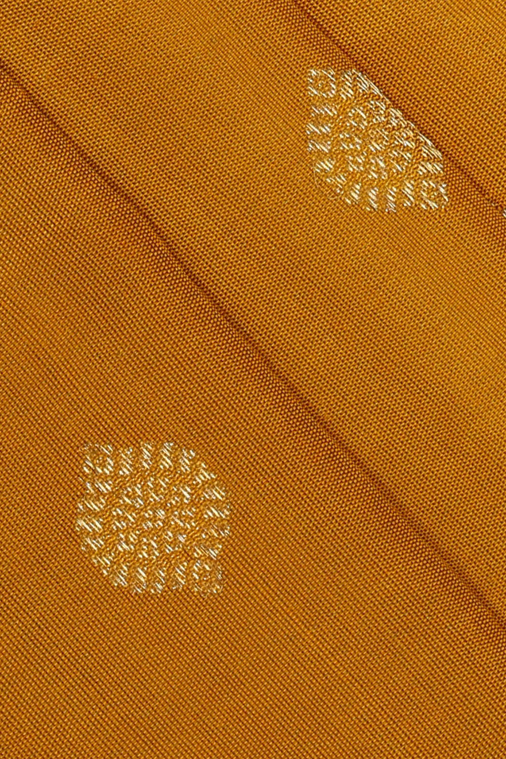 Image of Gadwal Silk Mustard Yellow Saree